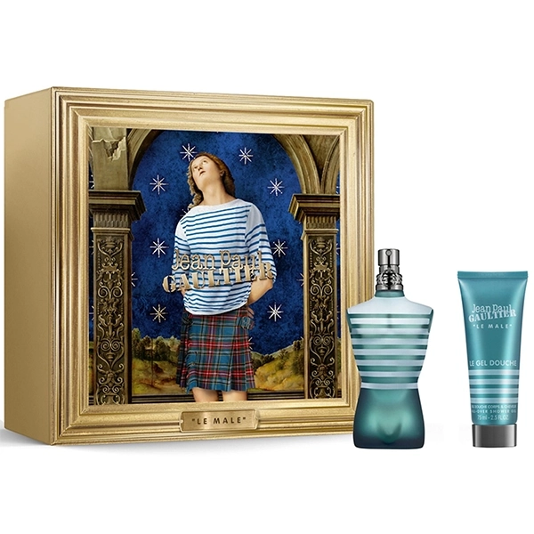 Kit Perfume Masculino Jean Paul Gaultier Le Male EDT 75 ml + Gel de Ducha 75 ml + Regalo