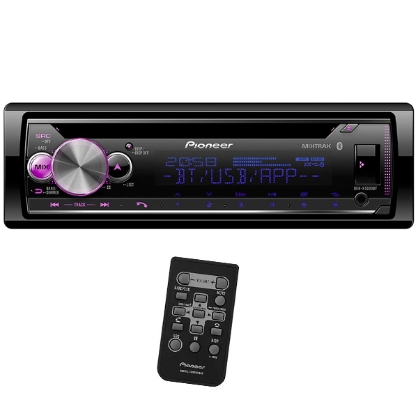 TOCA CD PIONEER DEH-X5000BT(2024) BLUETOOTH USB AUXILIAR 2RCA PRETO
