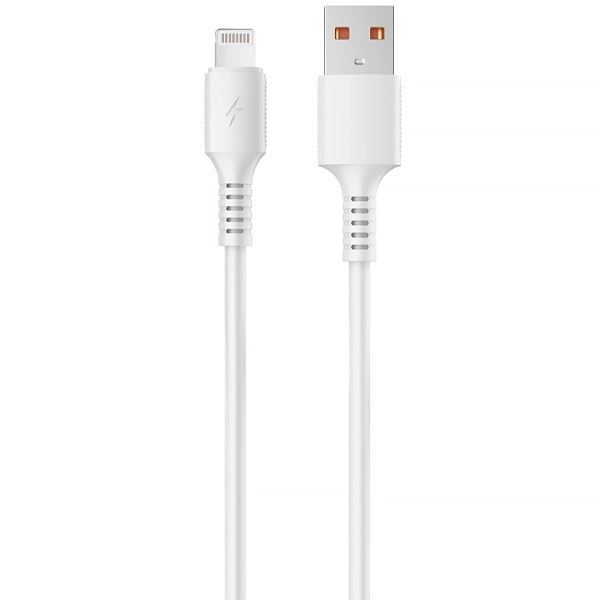 CABO  USB LIGHTNING MEGASTAR CH015B 1METRO BRANCO