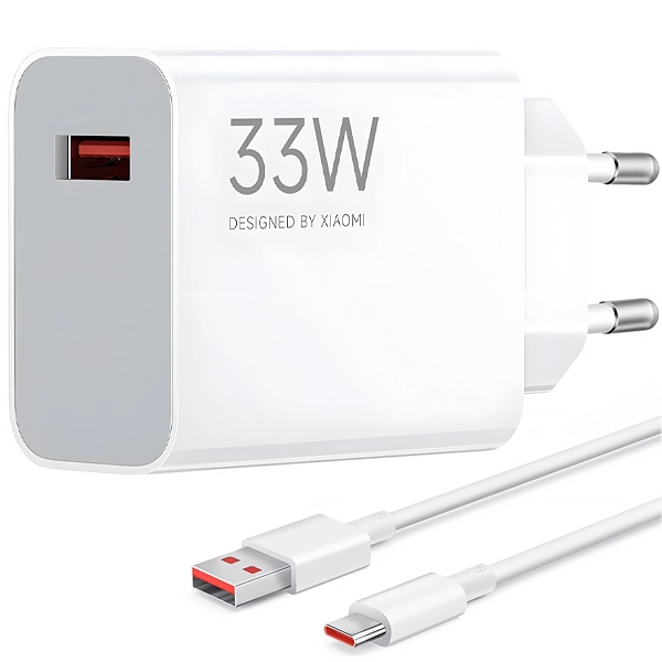 CARREGADOR  USB USB-C P/ CELULAR XIAOMI MDY-16-EF 33WATTS 1SAIDA BRANC