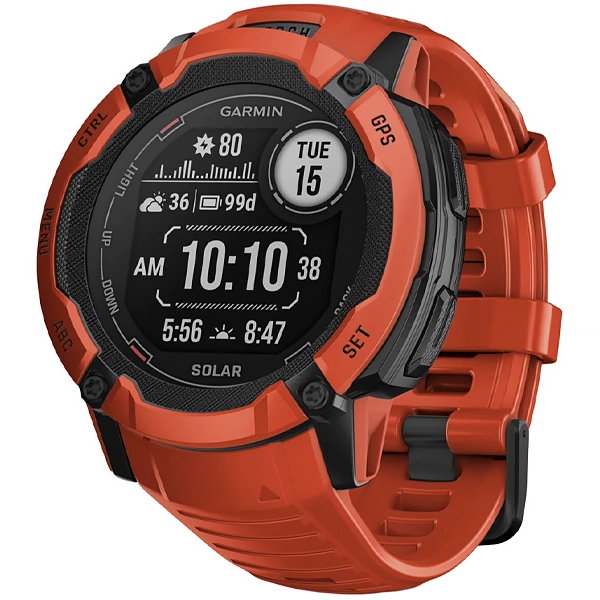 RELOGIO GARMIN INSTINCT 2X SOLAR SMART WATCH 010-02805-01 VERMELHO