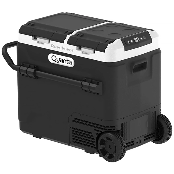 Conservadora Térmica Portátil Quanta QTCD60 de 60 Litros Bivolt - Negro/Blanca