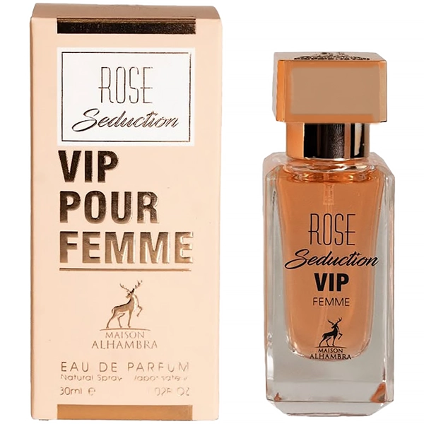 PERFUME FEMININO ARABE MAISON ALHAMBRA ROSE SEDUCT VIP EDP  30(346098.