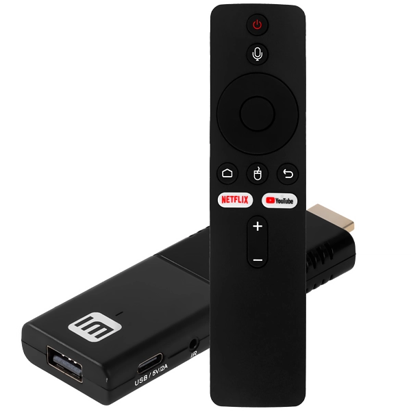 Adaptador para Streaming IM TV Stick con Wi-Fi y Bluetooth - Negro
