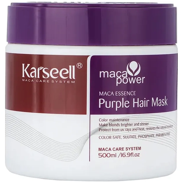 MASCARA CAPILAR KARSEELL MACA POWER ESSENCE PURPLE 500ML (036427)