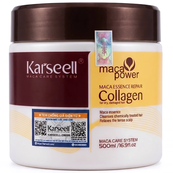 Máscara Capilar Karseell Maca Essence Repair Collagen 500 ml