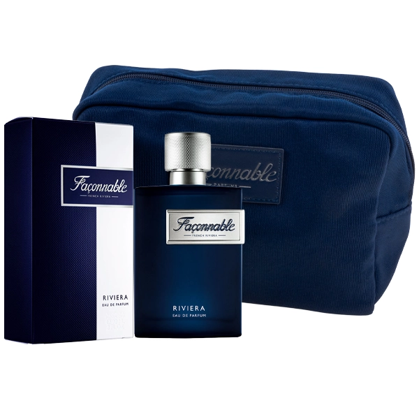PERFUME MASCULINO FACONNABLE RIVIERA EDP 90ML (797092)+NECESER FACONNA