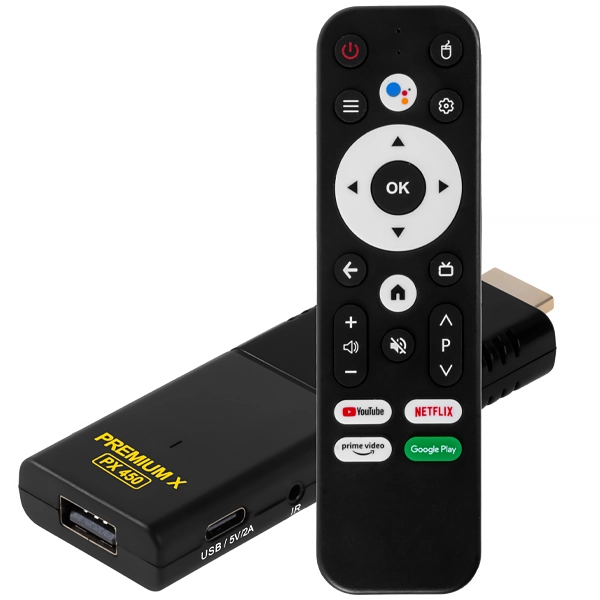 Adaptador para Streaming Premium X PX 450 8K Ultra HD - Negro