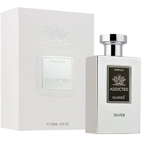 PERFUME MASCULINO ARABE HAMIDI ADDICTED SILVER PARFUM 120ML (156232)