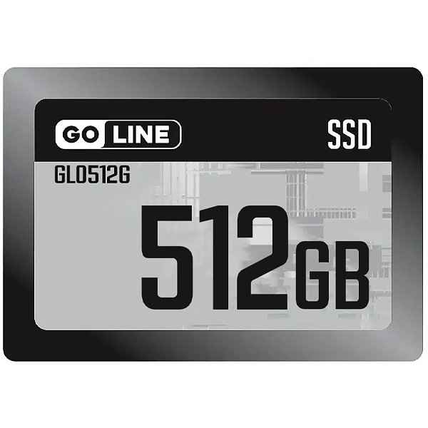 SSD de 512GB GOLINE GL0512G SATA 3.0 Factor de Forma 2.5" - Negro