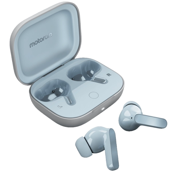 Auriculares Inalámbricos Motorola Moto Buds XT2443-1 con ANC - Celeste Ilusion