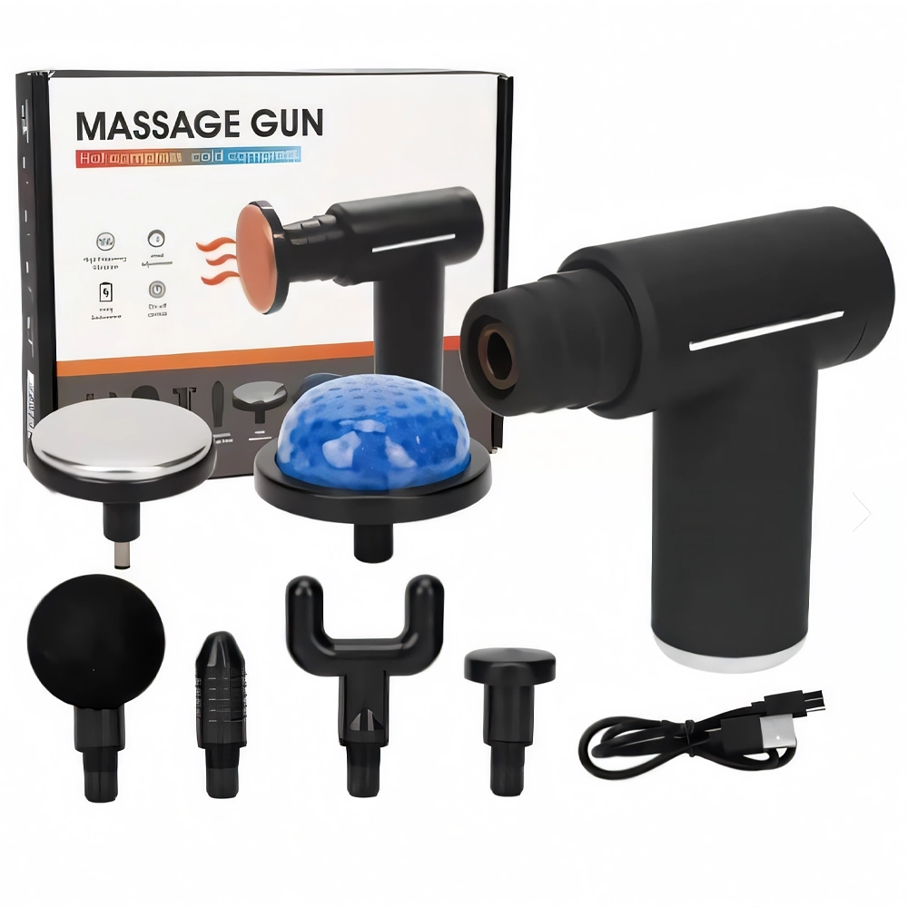 MASSAGEADOR SATELLITE A-ML17 6CABECAS RECARREGAVEL PRETO