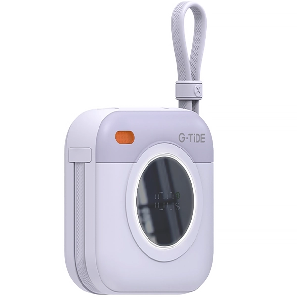 CARREGADOR PORTATIL WIRELESS G-TIDE MULTI X1 10000MAH 1SAIDA ROXO