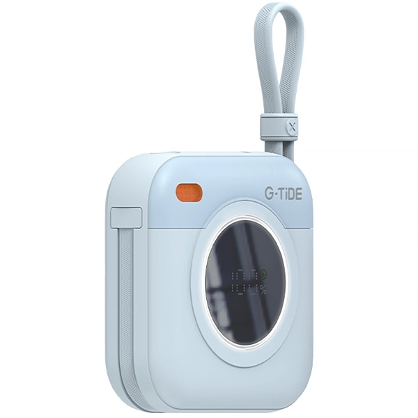 CARREGADOR PORTATIL WIRELESS G-TIDE MULTI X1 10000MAH 1SAIDA AZUL