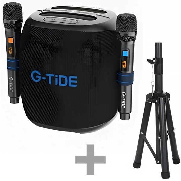 SPEAKER G-TIDE THUNDERBASS BT USB AUX 2MIC 100WATTS P/AZ+TRIPE SPS502M