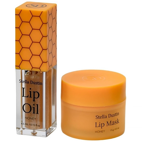 Kit Stella Dustin Lip Oil 4.5 ml + Mascarilla Labial Honey 15 g