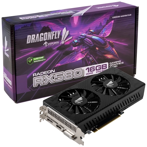 PLACA DE VIDEO KEEPDATA KDRX580-16GD5B/256B DRAGONFLY 16GB DDR5