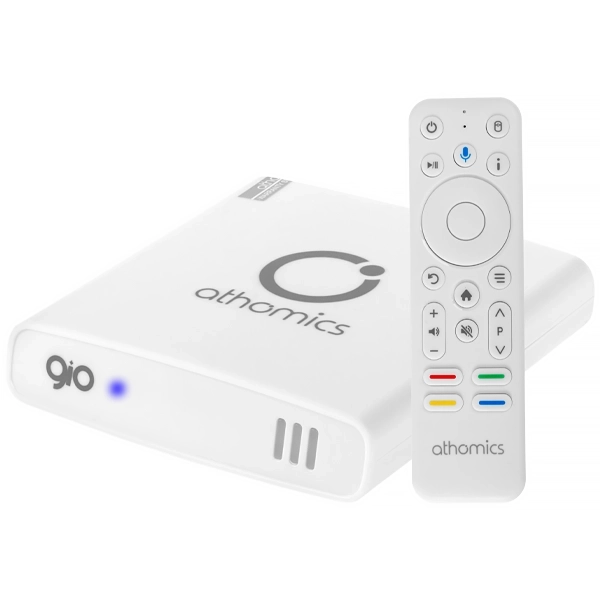 RECEPTOR FTA ATHOMICS GIO IPTV WIFI EMBUTIDO ANDROID BRANCO