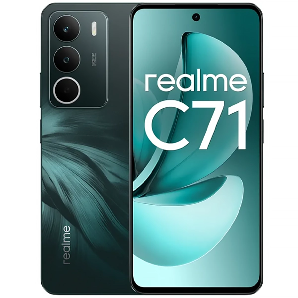 Celular realme C71 RMX5303 Dual SIM de 128GB/4GB RAM de 6.67" 50MP/5MP - Forest Owl (Anatel)