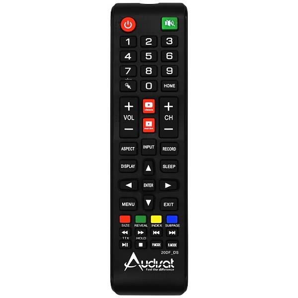 CONTROLE *P/TV AUDISAT 32"42"43"55"65"75"85" (2025/2026) PRETO