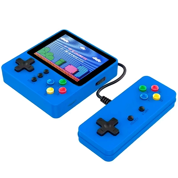 GAME BOY BOX K5 PLUS 3.0" 500JOGOS +CONTROLE AZUL