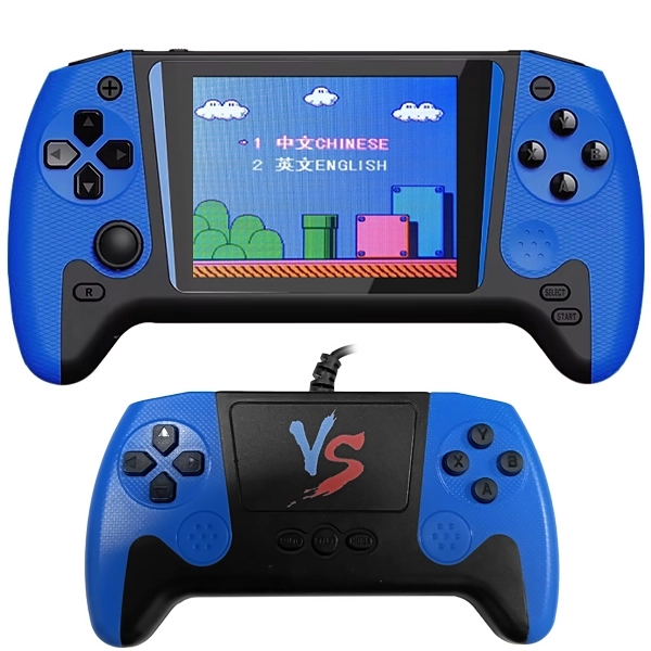 GAME BOY BOX Q21 3.5" 500JOGOS +CONTROLE AZUL/PRETO