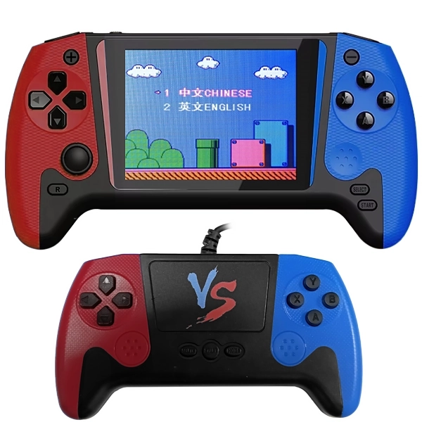 GAME BOY BOX Q21 3.5" 500JOGOS +CONTROLE AZUL/VERMELHO