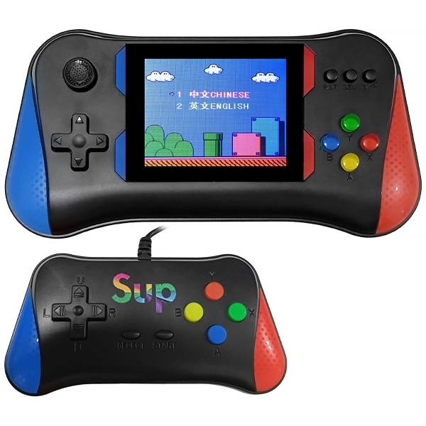 Consola Portátil Game Box Sup X7M de 3.5" con 500 Juegos - Rojo/Azul + Control (Inglés/Chino)