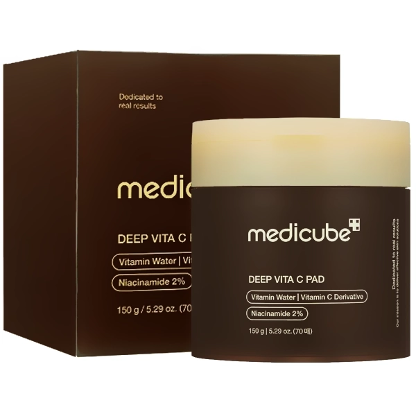 Almofadas Tônicas Medicube Deep Vita C Pad de 70 Unidades