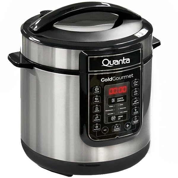 PANELA DE PRESSAO QUANTA QTOPE300 6LITROS 220V/60HZ SILVER/PRETO