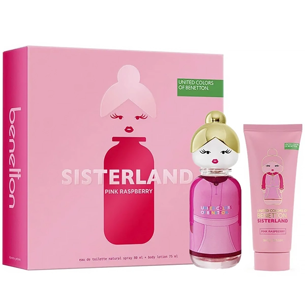 PERFUME FEMININO BENETTON SISTERLAND PINK RASPBERRY EDT 80ML+BOD75(635