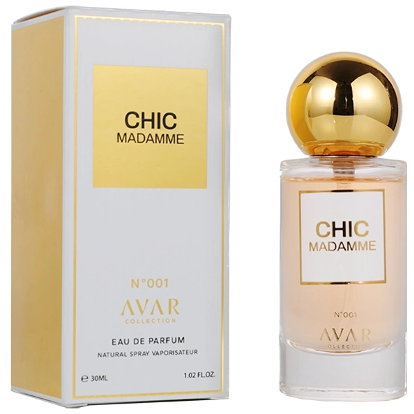 PERFUME FEMININO ARABE AVAR COLLECTION CHIC MADAMME N001 EDP30(886054)