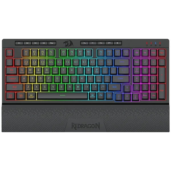 TECLADO REDRAGON K515RGB-PRO SHIVA PRO 98 USB GAMING INGLES PRETO