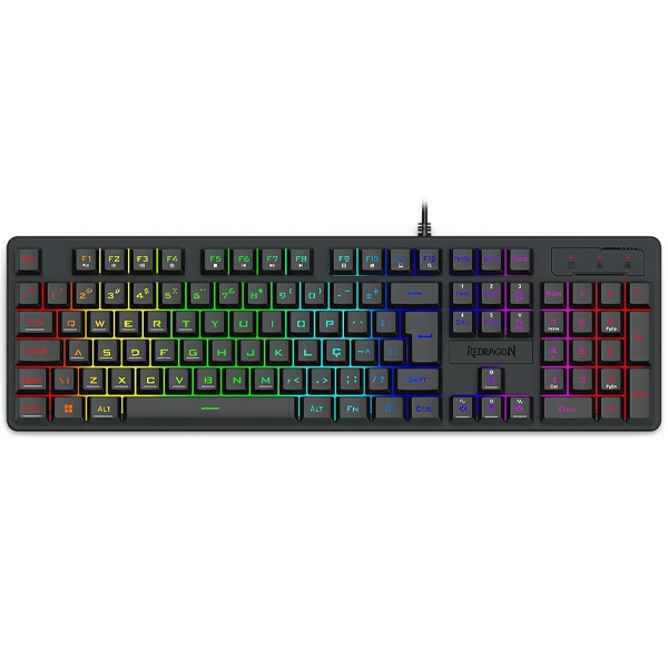 TECLADO REDRAGON K521-RGB NETHERBANE USB GAMING INGLES PRETO