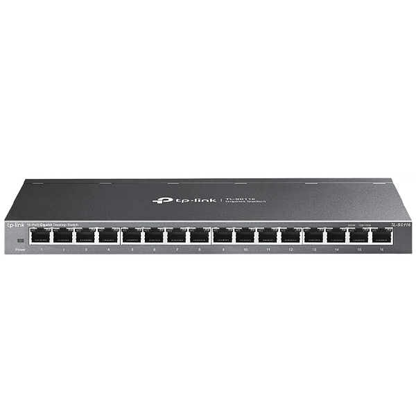 SWITCH TP-LINK TL-SG116 16PORTAS 10/100/1000MBPS CINZA