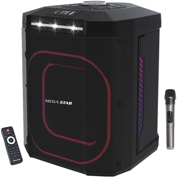SPEAKER MEGASTAR HYJ802BT BLUETOOTH USB FM M.SD AUX 1MIC 25WATTS 2V PR