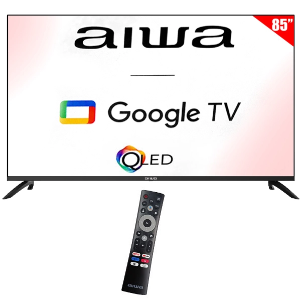 TV  AIWA 85" AW85B4QFG QLED SMAR(1ANO GARANTIA)4K U.HD BT AND/GOO TV+C