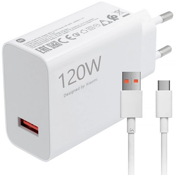 CARREGADOR  USB USB-C P/ CELULAR XIAOMI MDY-14-EE 120WATTS 1SAIDA BRAN