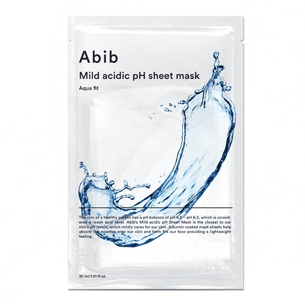 MASCARA FACIAL ABIB MILD ACIDIC PH SHEET MASK AQUA FIT(1UNI) (733368)