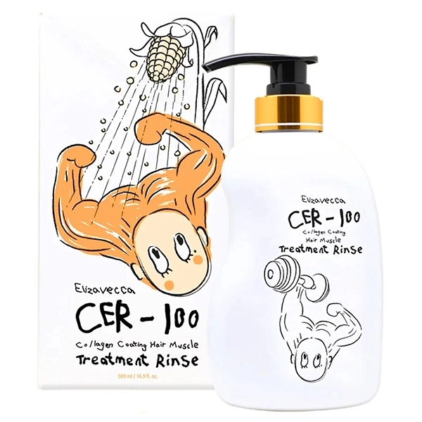 TRATAMENTO CAPILAR ELIZAVECCA CER-100 COLLAGEN COATING RINSE 500ML(360