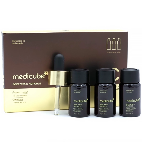 Ampolla Facial Medicube Deep Vita C - 3 Piezas de 10 g