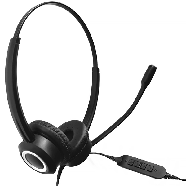 Headset GUV3000 con USB para PC - Negro