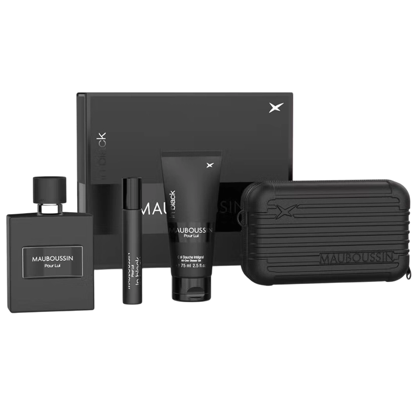 PERFUME MASCULINO MAUBOUSSIN POUR LUI IN BLACK EDP100+20M+GEL75+KT(249