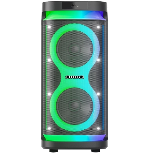 CAIXA *KARAOK AIWA AW-POH5D TWS USB BLUETOOTH 1MICROFONE 800W 2V PRETO
