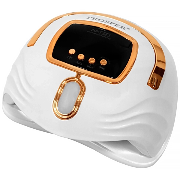 SECADOR  UNHA PROSPER SUN S5 2EM1 LED/UV LAMP 2V BRANCO/DOURADO