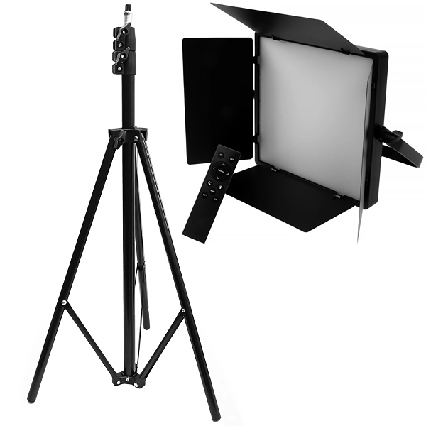 Iluminador LED Prosper U-660 Pro 40 watts de 3200 ~ 5600K con Control + Tripé  - Negro
