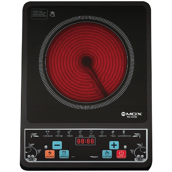 FOGAREIRO MOX MO-KIC08 INFRAVERMELHO 220V/50/60HZ PRETO