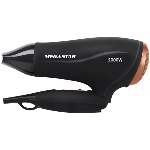 SECADOR MEGASTAR SC224D 2000WATTS C/DIFUSOR 220V/50/60HZ PRETO/DOURADO
