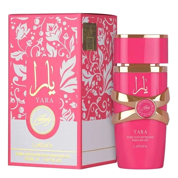 OLEO CORPO ARABE LATTAFA YARA CANDY OIL CONCENTRADO 20ML (345718).