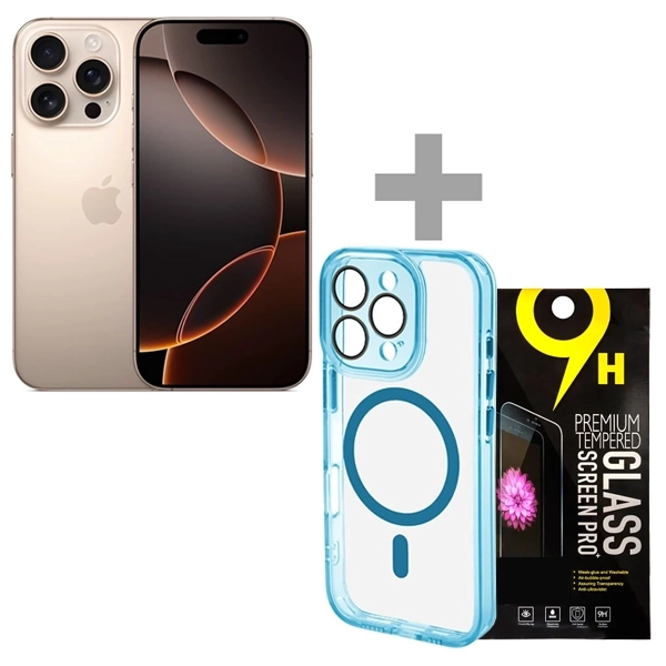CEL IPHONE 16 PRO ESIM 6.3"  8+128 A3083 DES TIT+CAP MAGS3 TR/AZ+PE GL